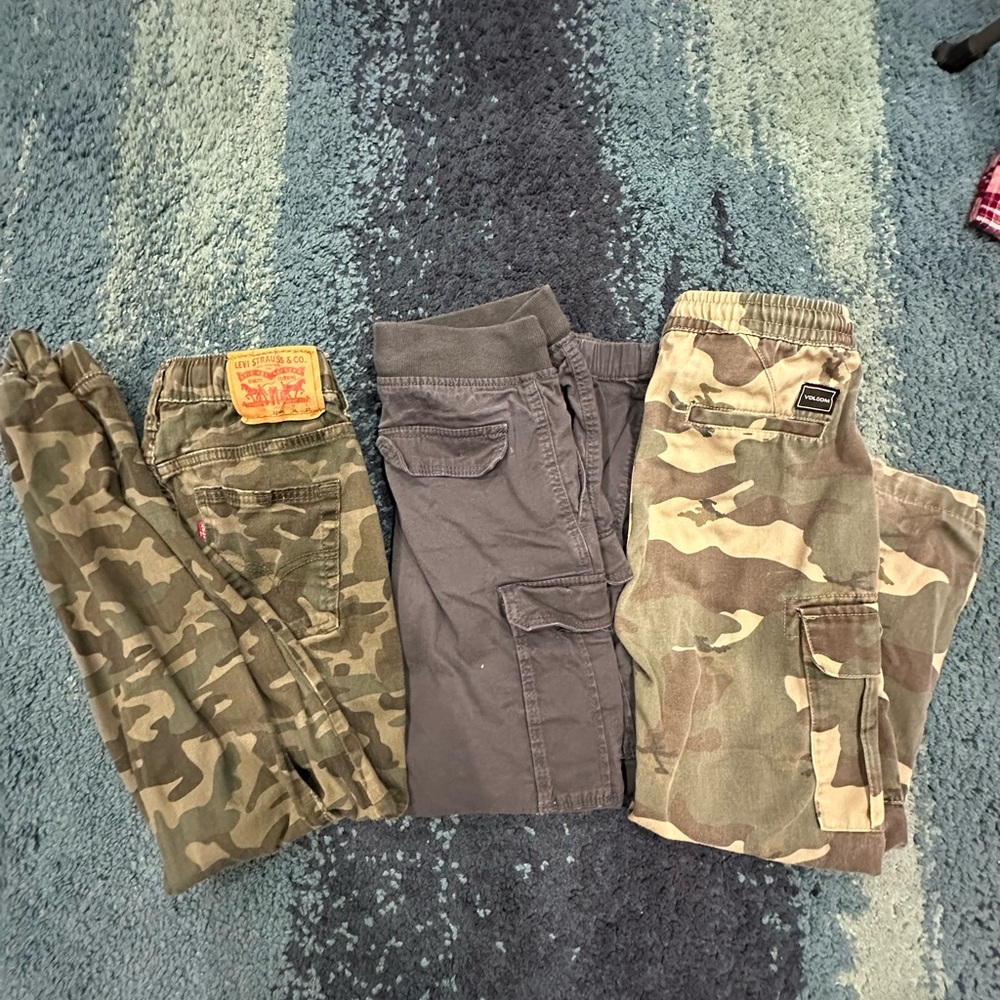 Cargo pants lots kids size 12